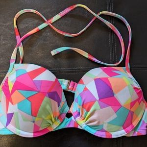 Neon pushup swim suit